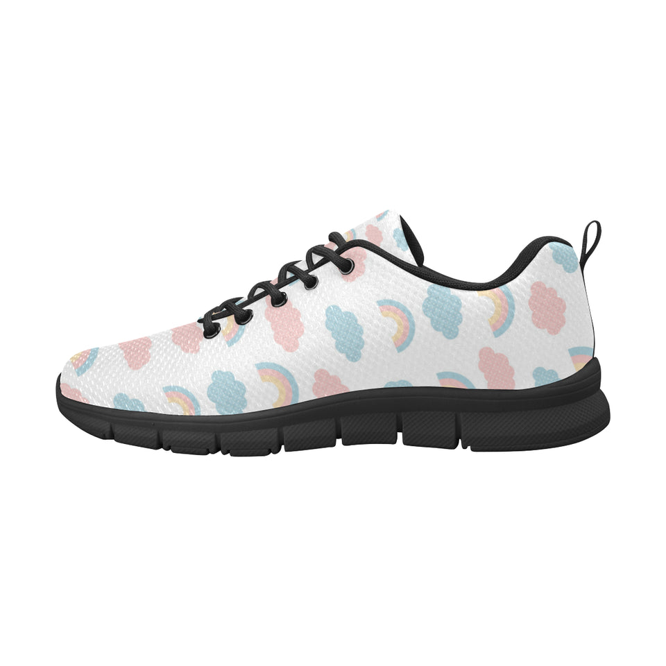 Cute rainbow clound pattern Women's Sneaker Shoes