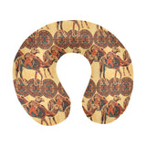 Camel polynesian tribal design pattern U-Shaped Travel Neck Pillow