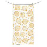 hand drawn onion pattern Bath Towel