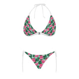 Watermelons tropical palm leaves pattern Sexy Bikinis Two-Piece Swimsuits