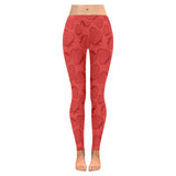 strawberry pattern red background Women's Legging Fulfilled In US