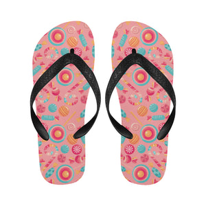 Colorful candy pattern Unisex Flip Flops