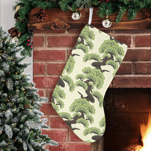 Bonsai pattern Christmas Stocking