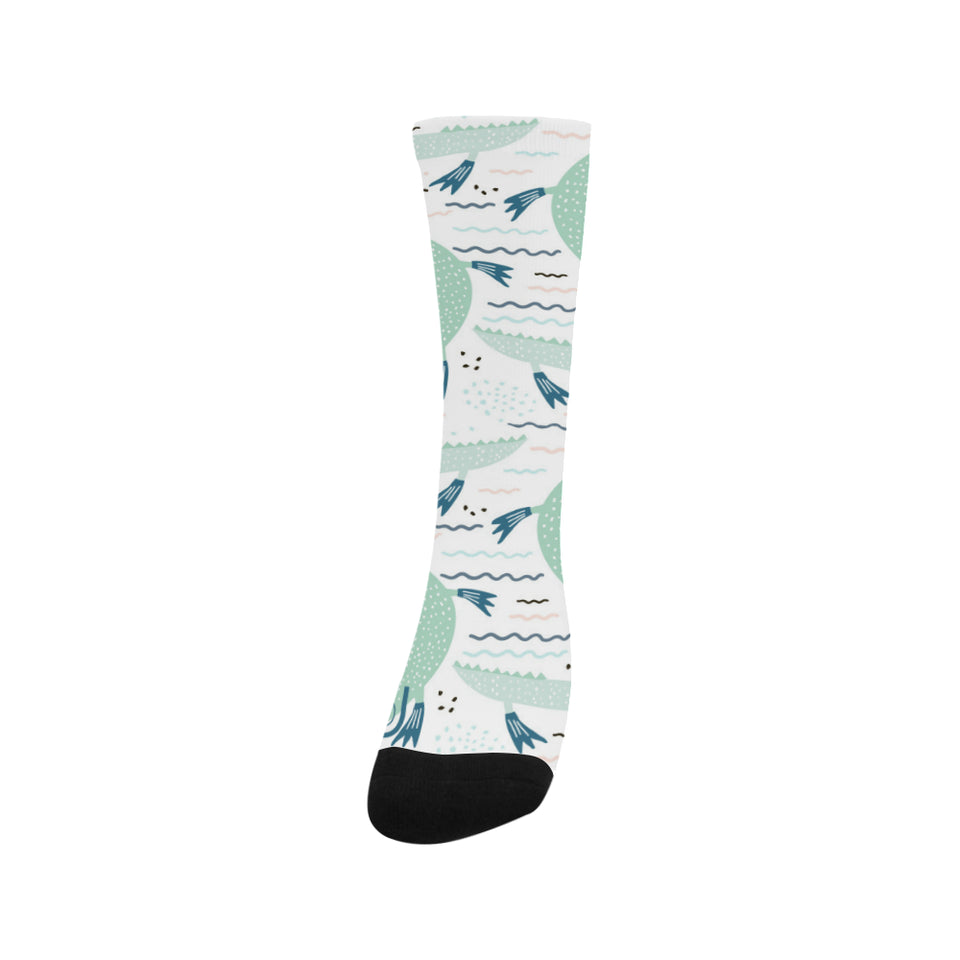 Crocodile diver pattern Crew Socks