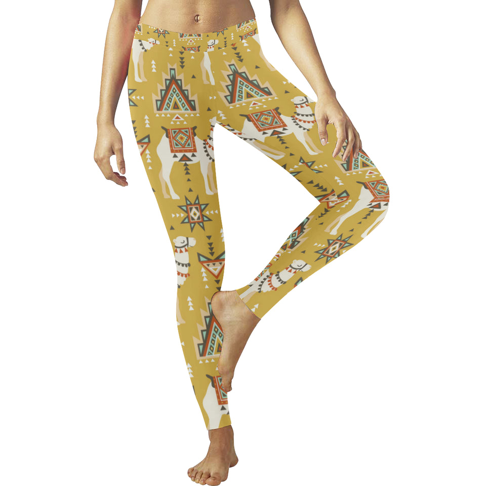 Camels ethnic motif pattern Women's Legging Fulfilled In US