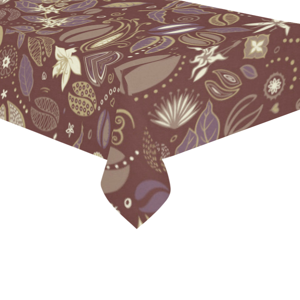 Coffee bean flower pattern Tablecloth