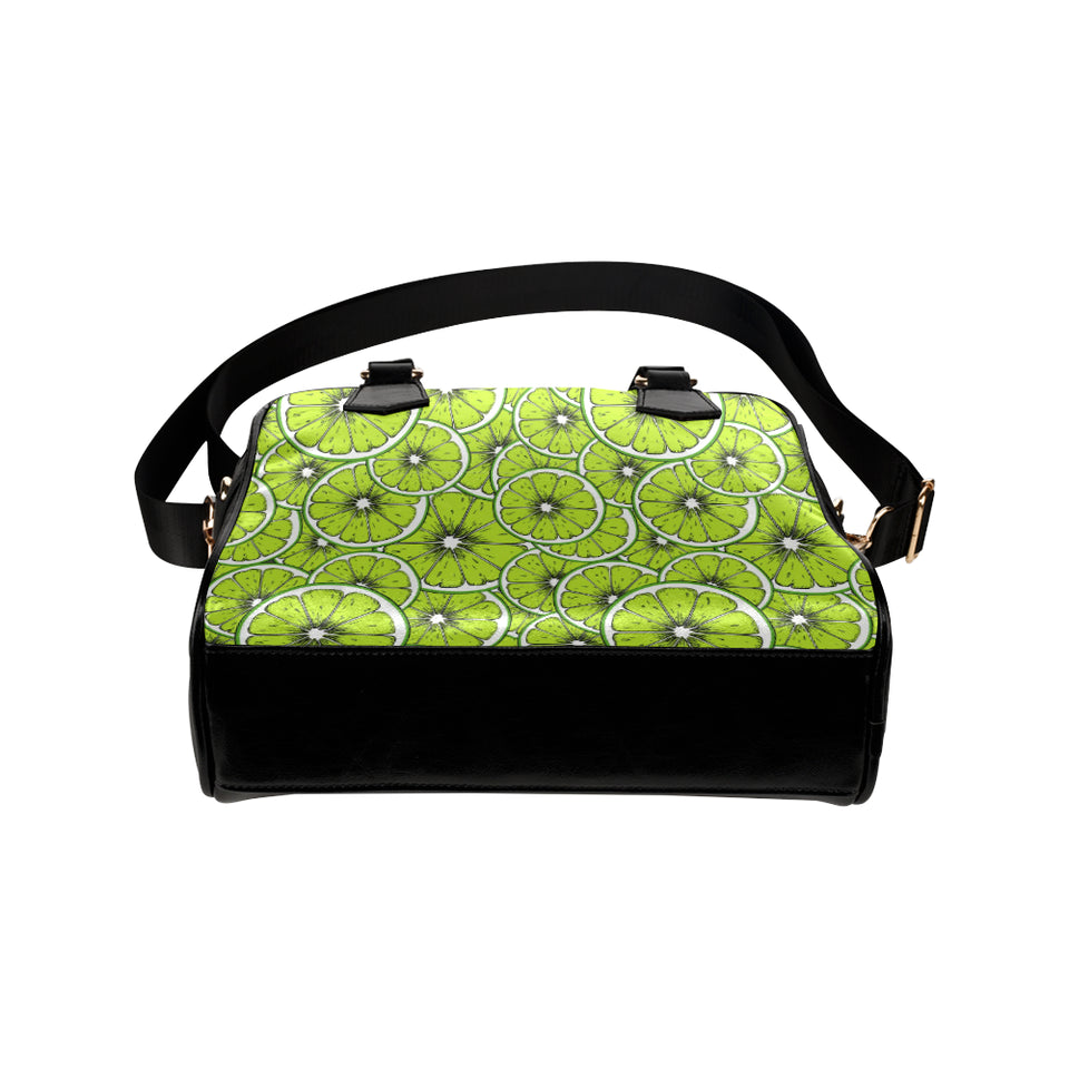 Slices of Lime design pattern Shoulder Handbag