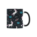 unicorn rainbows moon clound star pattern Morphing Mug Heat Changing Mug