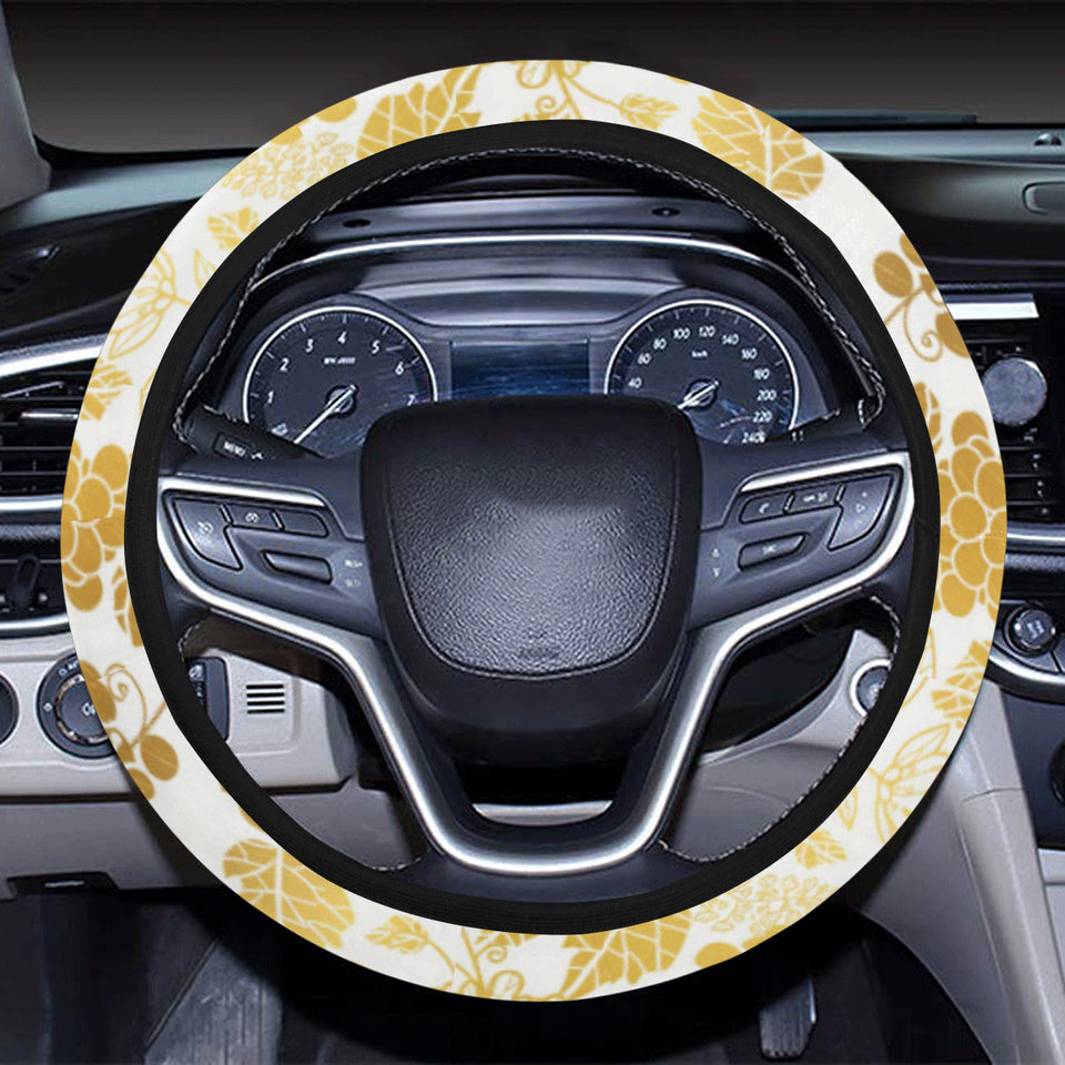 Gold grape pattern Car Steering Wheel Cover