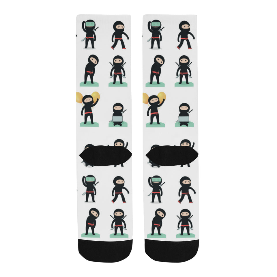 Cute ninja katana sword pattern Crew Socks