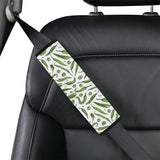 Hand drawn sketch style green Chili peppers patter Car Seat Belt Cover