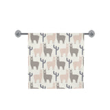 Llama Alpaca pattern Bath Towel