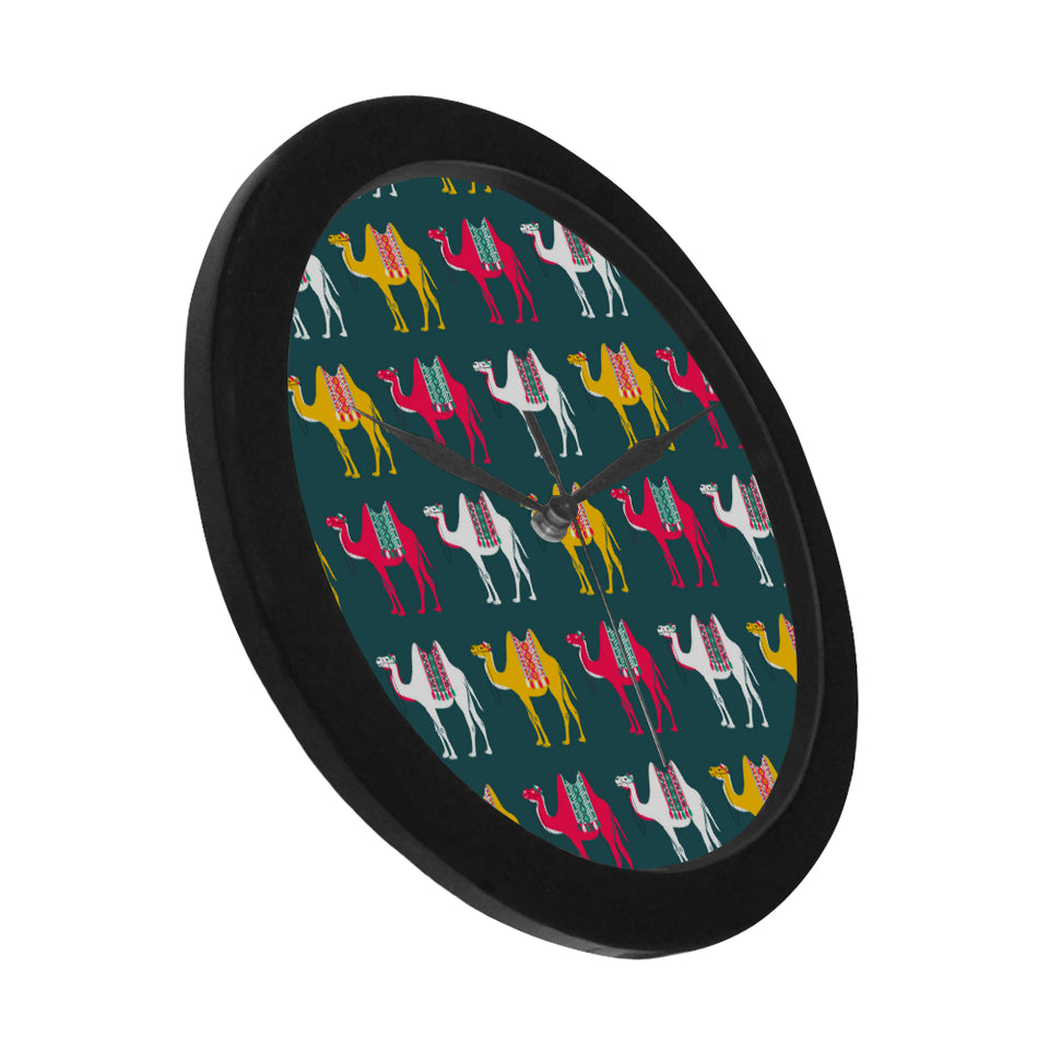 Camel pattern Elegant Black Wall Clock