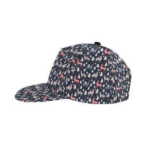 Deers Winter Christmas pattern All Over Print Snapback Cap