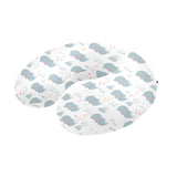 cute rhino heart pattern U-Shaped Travel Neck Pillow