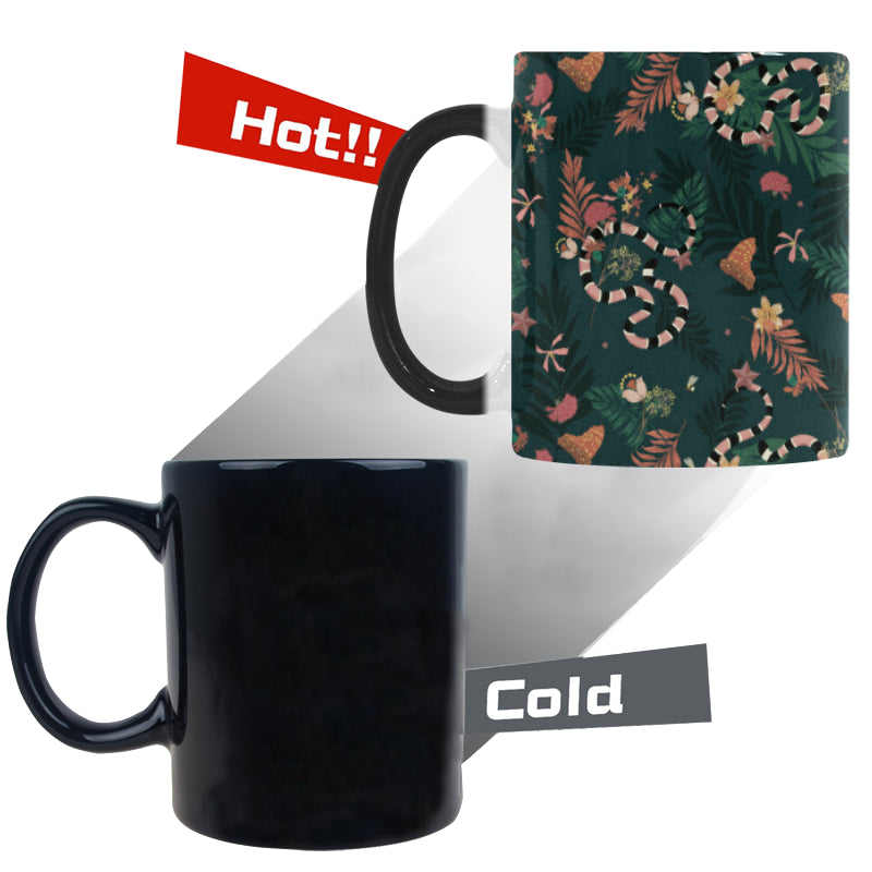 Snake forest pattern Morphing Mug Heat Changing Mug