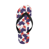 Kangaroo Australian pattern Unisex Flip Flops