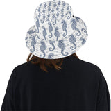 Seahorse pattern background Unisex Bucket Hat