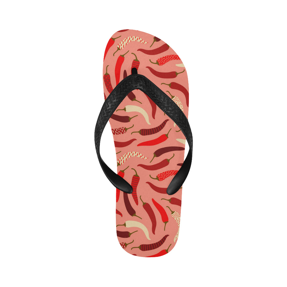 Beautiful Chili peppers pattern Unisex Flip Flops