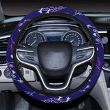 Cute owls pattern boho style ornament Car Steering Wheel Cover