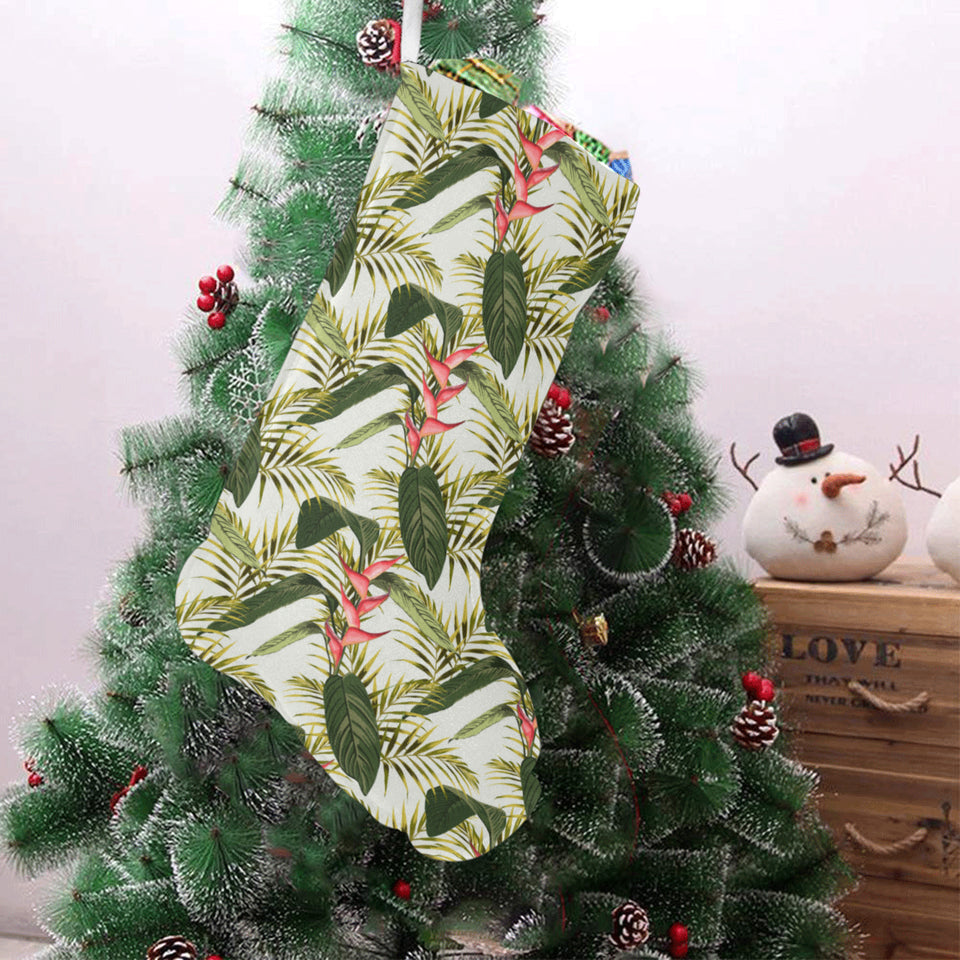 heliconia pattern Christmas Stocking