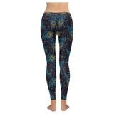 Beautiful peacock feather pattern Women's Legging Fulfilled In US