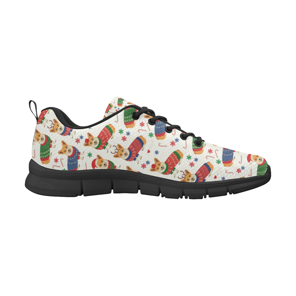 Corgi Christmas Pattern Women's Sneaker Shoes