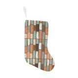 Wood Printed Pattern Print Design 02 Christmas Stocking