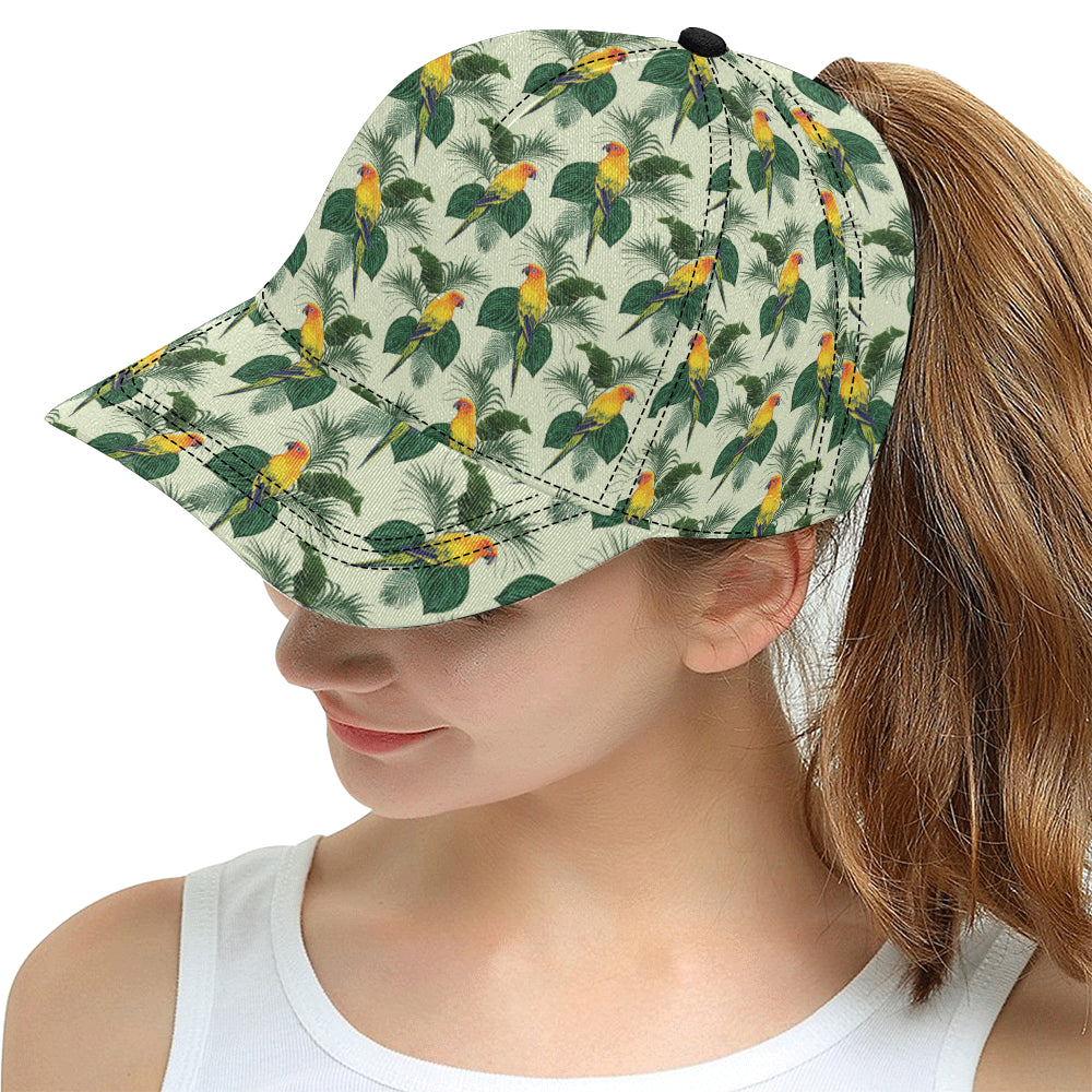 Beautiful parrot palm leaves pattern All Over Print Snapback Cap