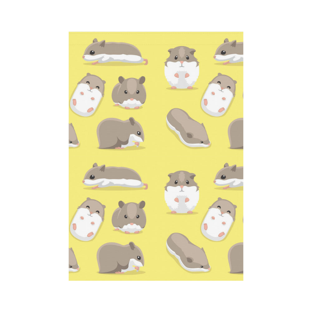 Cute Hamster pattern House Flag Garden Flag