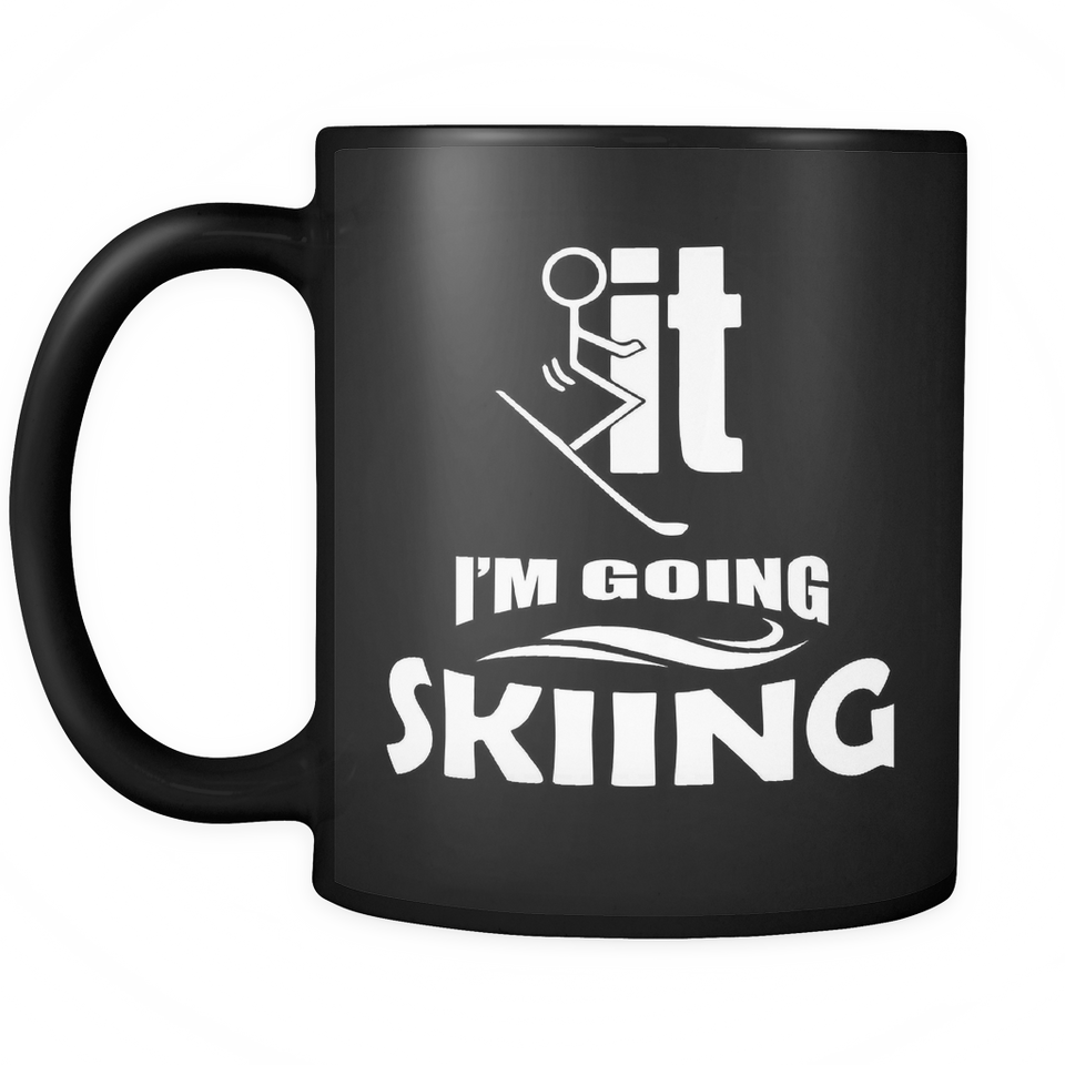 Black Mug-F..k it I'm Going Skiing ccnc005 sk0018
