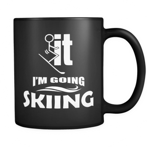 Black Mug-F..k it I'm Going Skiing ccnc005 sk0018