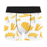 French fries white paper box pattern Men's All Over Print Boxer Briefs Men's Underwear