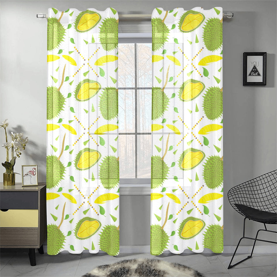 Durian pattern background Gauze Curtain