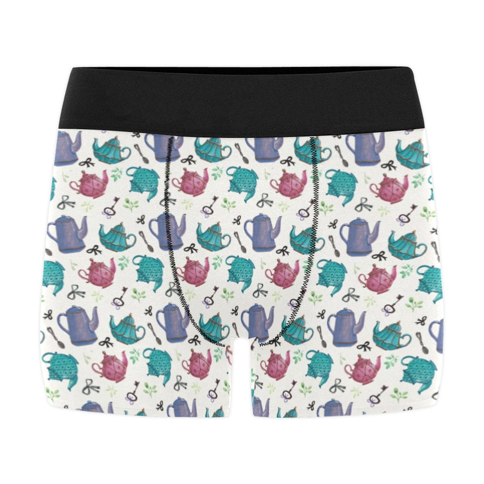 Tea pots Pattern Print Design 05 Men's All Over Print Boxer Briefs Men's Underwear