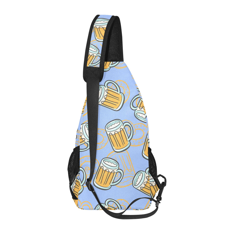 Beer pattern All Over Print Chest Bag