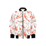 Watercolor Koi Fish Carp Fish pattern Kids' Boys' Girls' Bomber Jacket