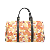 Orange yellow orchid flower pattern background Travel Bag