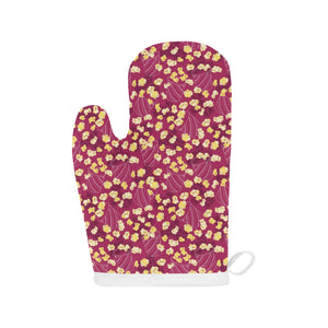 Popcorn Pattern Print Design 02 Heat Resistant Oven Mitts