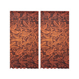 cacao beans tribal polynesian pattern Gauze Curtain