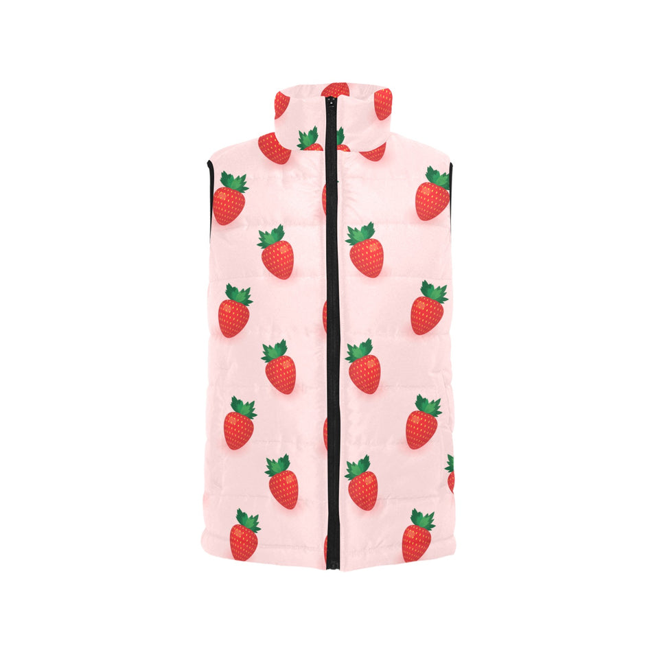 Strawberry beautiful pattern Women's Padded Vest