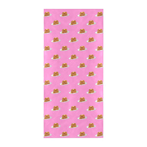 Pancake Pattern Print Design 04 Beach Towel
