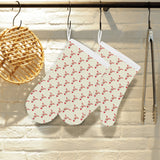 Golden Retriever Pattern Print Design 01 Heat Resistant Oven Mitts