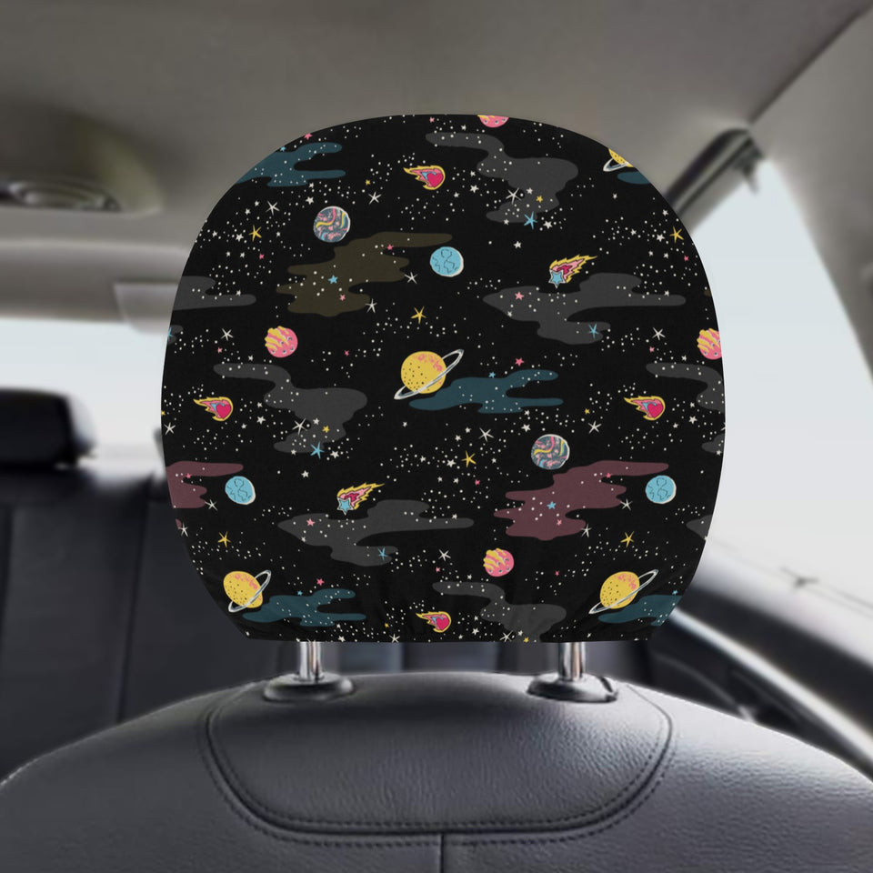 space pattern Car Headrest Cover