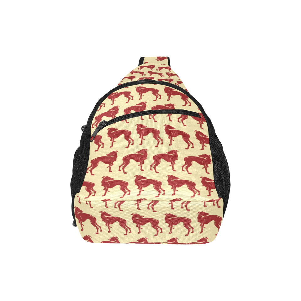 Greyhound Pattern Print Design 04 All Over Print Chest Bag