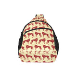 Greyhound Pattern Print Design 04 All Over Print Chest Bag