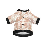 Beautiful hexagon japanese  pattern All Over Print Pet Dog Round Neck Fuzzy Shirt