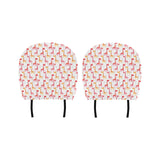 Giraffe Pattern Print Design 03 Car Headrest Cover