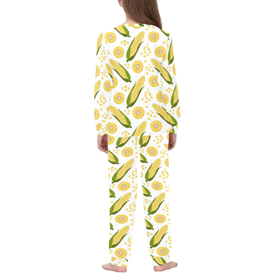 Corn Pattern Print Design 05 Kids' Boys' Girls' All Over Print Pajama Set