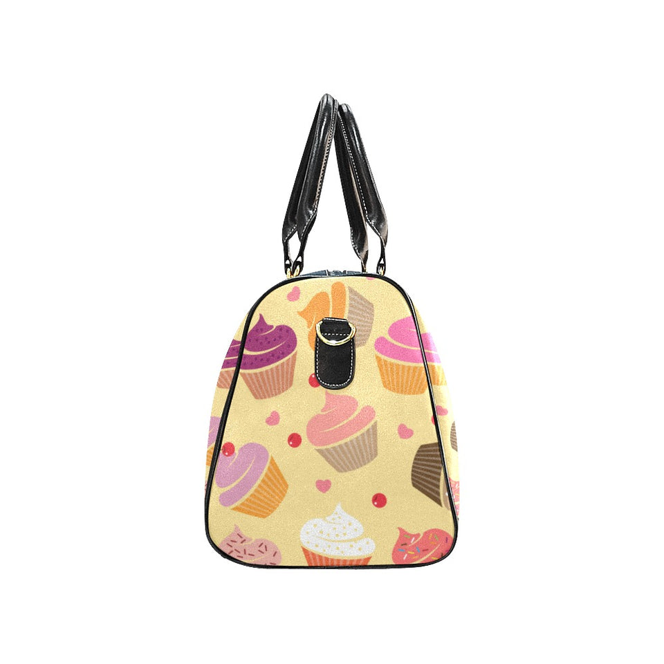 cake cupcake heart cherry pattern Travel Bag